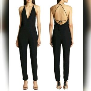 Theory Roxie Register Lace Up Open Back Jumpsuit